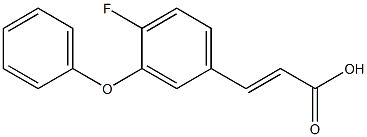 (E)-3-(4-fluoro-3-phenoxyphenyl)acrylic acid Structure
