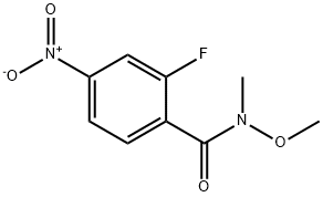 2-氟-N-甲氧基-N-甲基-4-硝基苯甲酰胺,774239-17-7,结构式