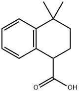 4,4-dimethyl-1,2,3,4-tetrahydronaphthalene-1-carboxylic acid 化学構造式