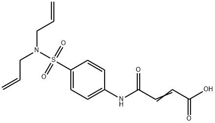 (E)-4-{4-[(diallylamino)sulfonyl]anilino}-4-oxo-2-butenoic acid Structure