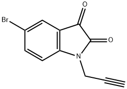 5-bromo-1-(prop-2-yn-1-yl)-2,3-dihydro-1H-indole-2,3-dione Struktur