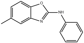N-フェニル-5-メチルベンゾオキサゾール-2-アミン 化学構造式