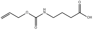(S)-4-[(Allyloxycarbonyl)amino]butanoic acid Structure