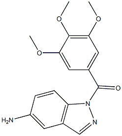 1-(3,4,5-trimethoxybenzoyl)-1H-indazol-5-ylamine,802318-79-2,结构式