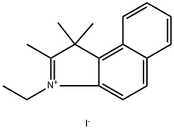 3-乙基-1,1,2-三甲基-1H-苯并[E ]吲哚-3-碘化物,80566-25-2,结构式