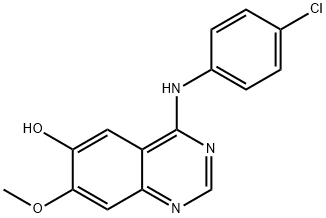 4-[(4-chlorophenyl)amino]-7-methoxyquinazolin-6-ol Structure