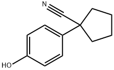 1-(4-hydroxyphenyl)cyclopentane-1-carbonitrile Structure