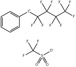 Iodonium, (1,1,2,2,3,3,4,4,4-nonafluorobutyl)phenyl-,1,1,1-trifluoromethanesulfonate Structure