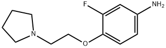 3-Fluoro-4-(2-pyrrolidin-1-yl-ethoxy)-phenylamine Structure