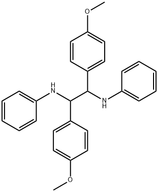 1,2-bis(4-methoxyphenyl)-N,N'-diphenylethane-1,2-diamine Structure