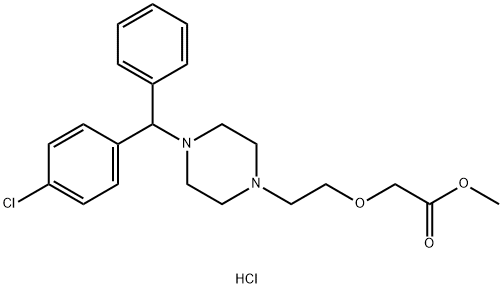 Cetirizine methyl ester 2HCl Structure
