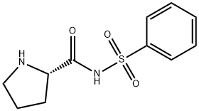 N-(Phenylsulfonyl)-L-proline-2-carboxamide Struktur