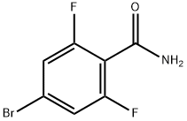 4-溴-2,6-二氟苯甲酰胺 结构式