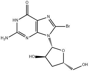 8-Bromo-3'-deoxyguanosine 结构式