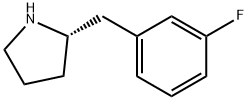 (2S)-2-[(3-Fluorophenyl)methyl]-pyrrolidine Structure
