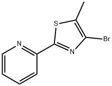 4-溴-5-甲基-2-(2-吡啶基)噻唑, 850245-46-4, 结构式