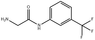2-amino-N-[3-(trifluoromethyl)phenyl]acetamide 化学構造式
