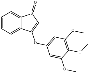 3-(3,4,5-trimethoxy-phenoxy)-benzo[b]thiophene 1-oxide,852050-18-1,结构式