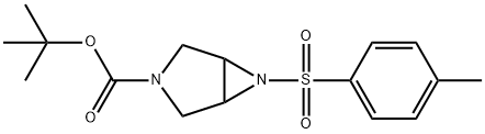6-对甲苯基磺酰基-3,6-二氮杂双环[3.1.0]己烷-3-羧酸叔丁酯 结构式
