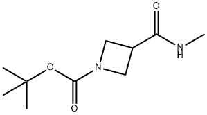 tert-butyl 3-(methylcarbamoyl)azetidine-1-carboxylate 结构式