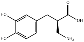 (R)-3-amino-2-(3,4-dihydroxybenzyl)propanoicacid 结构式