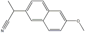 2-(6-methoxynaphthalen-2-yl)propanenitrile,86603-94-3,结构式