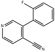 3-(2-氟苯基)吡啶-4-甲腈,868944-77-8,结构式