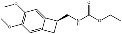 (1S)-4, 5-二甲氧基-1-(乙氧基羰基氨基甲基)-苯并环丁烷 结构式