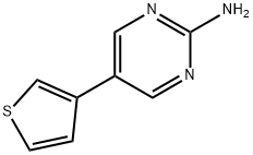 2-Amino-5-(3-thienyl)pyrimidine Struktur