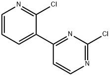 2-Chloro-3-(2-chloropyrimidin-4-yl)pyridine Struktur