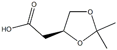 (S)-2-(2,2-dimethyl-1,3-dioxolan-4-yl)acetic acid Structure