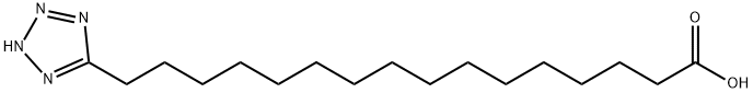 16-(1H-四氮唑-5-基)十六烷酸 结构式
