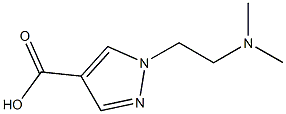 1-(2-(dimethylamino)ethyl)-1H-pyrazole-4-carboxylic acid, 874196-92-6, 结构式