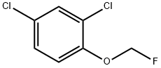 2,4-二氯-1-(氟甲氧基)苯,87453-28-9,结构式