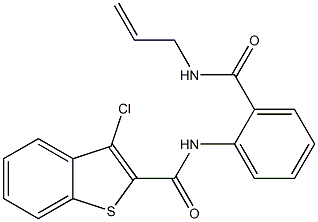 N-{2-[(allylamino)carbonyl]phenyl}-3-chloro-1-benzothiophene-2-carboxamide Structure