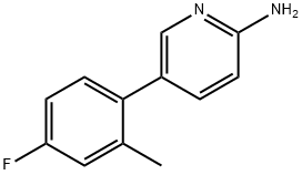 5-(4-Fluoro-2-methylphenyl)-2-pyridinamine, 875166-87-3, 结构式