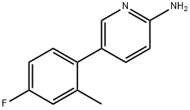 2-AMINO-5-(4-FLUORO-2-METHYLPHENYL)PYRIDINE Structure