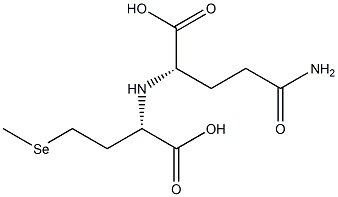 L-Glutamine, N-[(1S)-1-carboxy-3-(methylseleno)propyl]- Structure