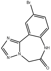 10-bromo-5H-benzo[f][1,2,4]triazolo[4,3-d][1,4]diazepin-6(7H)-one,882517-94-4,结构式