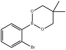 2,2-dimethylpropane-1,3-diyl [2-bromophenyl] boronate 化学構造式