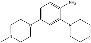 4-(4-methylpiperazin-1-yl)-2-(piperidin-1-yl)aniline,885704-69-8,结构式