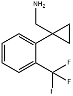 1-[2-(Trifluoromethyl)phenyl]cyclopropanemethanamine Structure