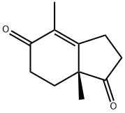 (R)-4,7a-dimethyl-2,3,7,7a-tetrahydro-1H-indene-1,5(6H)-dione,88642-89-1,结构式