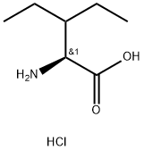 (S)-2-amino-3-ethylpentanoic acid hydrochloride Structure