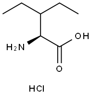 (S)-2-amino-3-ethylpentanoic acid hydrochloride,888961-22-6,结构式