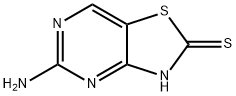 5-氨基噻唑并[4,5-D]嘧啶-2(3H)-硫酮,892498-86-1,结构式