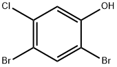 2,4-dibromo-5-chlorophenol 化学構造式