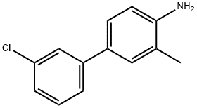 4-(3-氯苯基)-2-甲基苯胺 结构式
