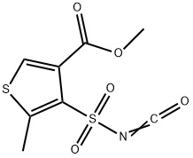 4-氨磺酰基-5-甲基噻吩-3-羧酸异氰酸酯 结构式