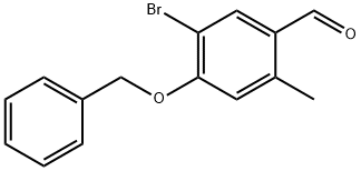 4-Benzyloxy-5-bromo-2-methyl-benzaldehyde Structure